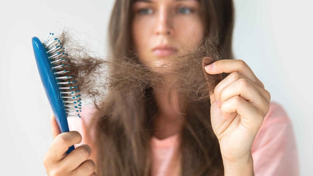 woman hair loss